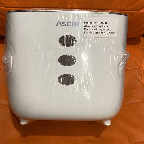 Ascor Humidifier Food Storage Container with Smart Button and Moisture Protection