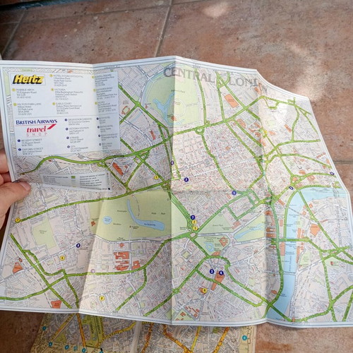 London AZ Street Atlas used with extra London map
