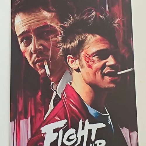 Fight Club metal poster vintage retro like new