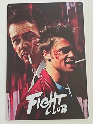 Fight Club metal poster vintage retro like new