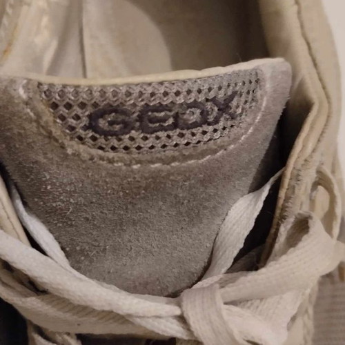 Geox men's sneakers size 42 used, grey-beige