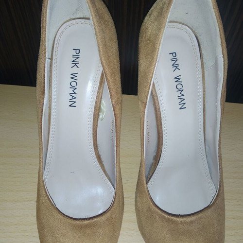 Pink Woman Pumps Size 38 like new, brown, 11 cm heel