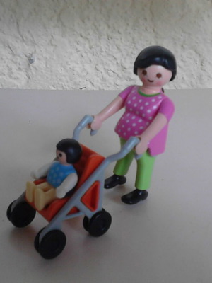 Playmobil 4782 Special Plus Mom with Stroller and Baby used