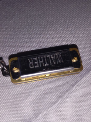 Walther Miniature Harmonica Keychain Like New