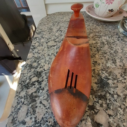 Wooden cobbler's shoe last vintage, used