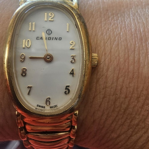 Candino women's Swiss made watch used, gold tone