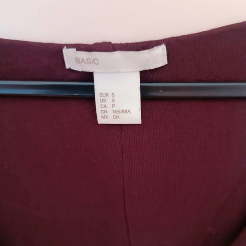 H&M cotton dress like new, size S, purple
