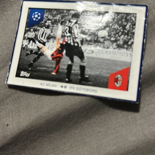 Topps Milan sticker new, rare