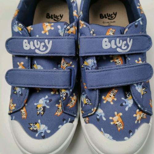 Bluey shoes new, size 32, white and blue