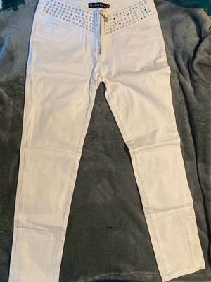 Women's white pants used, size M 38 10