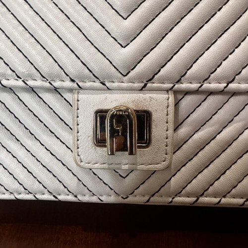 Furla Pop Star Mini shoulder bag like new, white