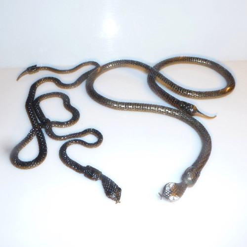 Snake necklace set like new, sold together
