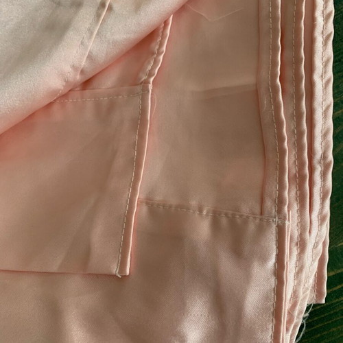 Satin double bed sheets new in salmon color