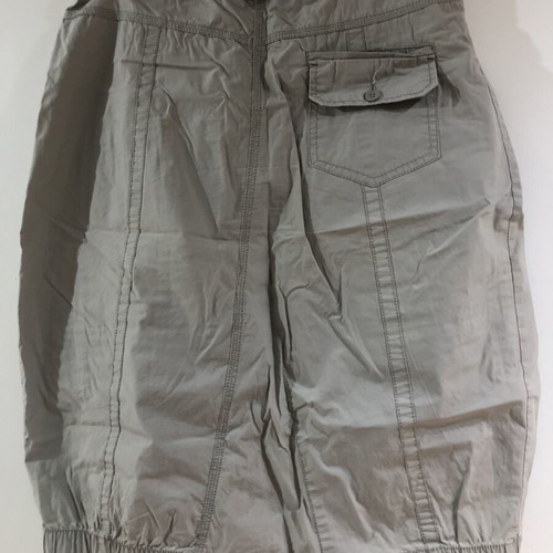 Attrattivo cargo midi skirt like new, gray beige khaki