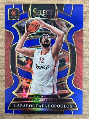 2025-26 Panini Select Euroleague Basketball Card Lazaros Papadopoulos blue silver like new