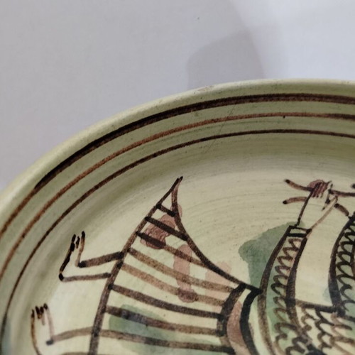 Ceramic bowl signed ΤΕΝΥ used with minor marks