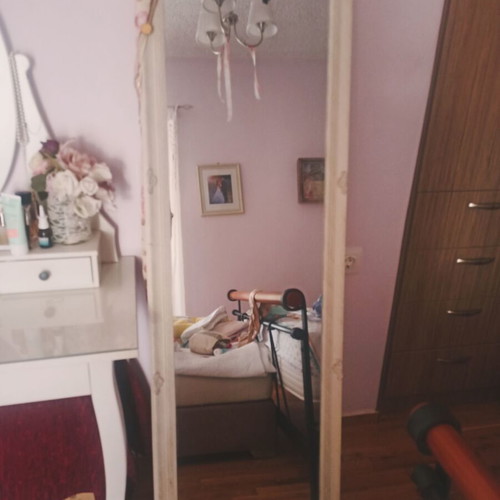 Boudoir vanity with full-length mirror vintage style, like new