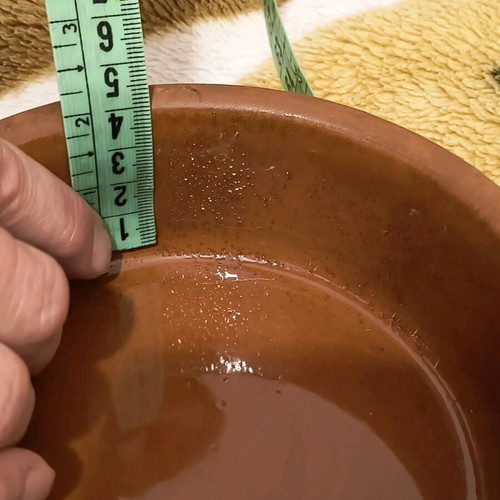 Ceramic bowl used, ideal for oven and candle holder