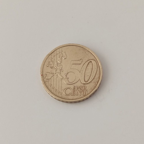 Collectible 50 Cent Euro Coin 1999 France used