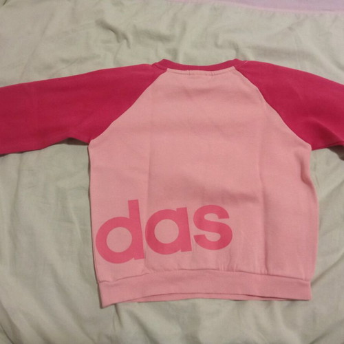 Pink Adidas sweatshirt for 4 years old, like new