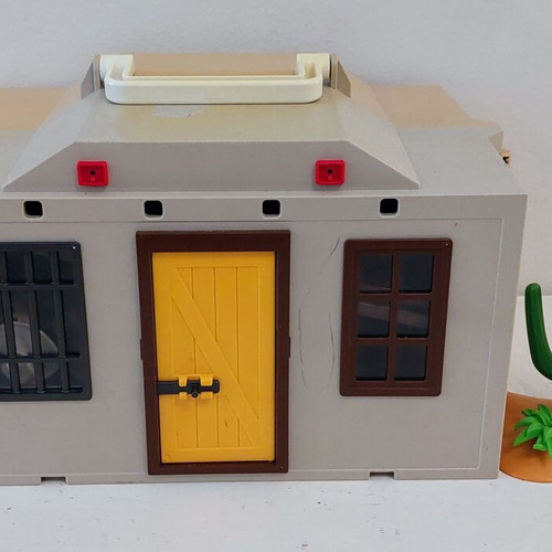Playmobil Western set Sheriff & Bank used with figures and accessories