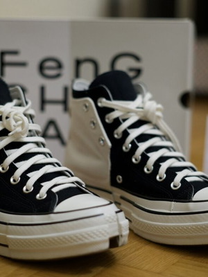 Converse x Feng Chen Wang Chuck 70 boots like new, size 42.5, black and white