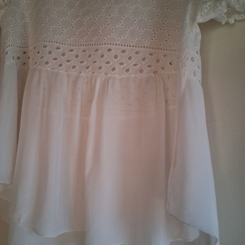 BSB Transparent Top with Lace like new, white, size M