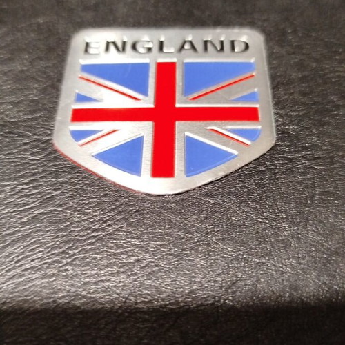 England car emblem new, aluminum with UV protection