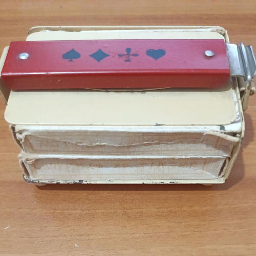 Collectible case with 2 used Greek Monopoly card decks