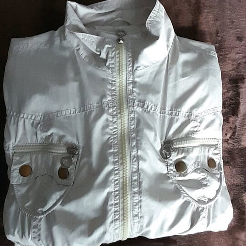 Windbreaker jacket like new, beige, size S-M