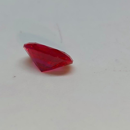 Lab-grown ruby Oval Cut 10mm like new