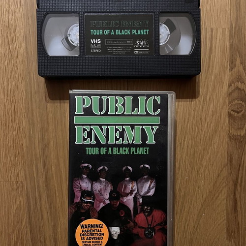 Public Enemy Tour Of A Black Planet VHS tape