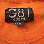 Guess orange T-shirt with logo used, size XS