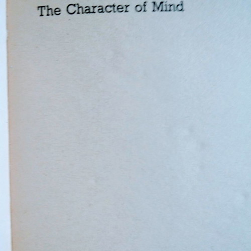 The Character of Mind used book