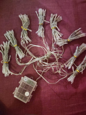 Φωτάκια Led Κουρτίνας Καινούργια Με Μπαταρία 2m x 2m
