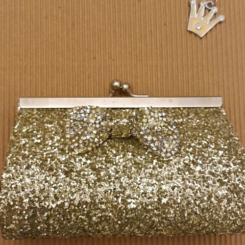 Glitter mini handbag Monsoon like new, silver