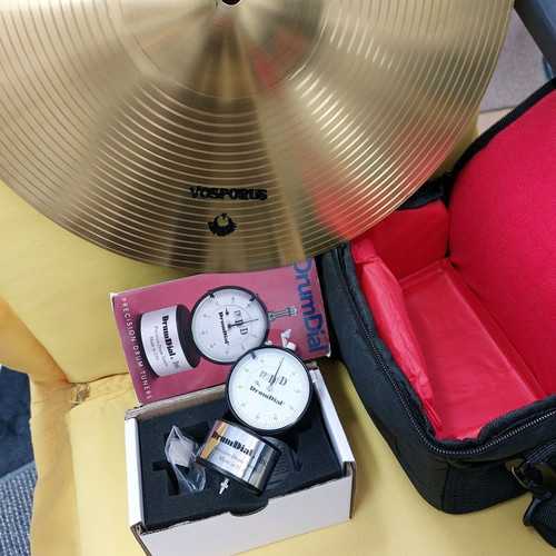 DrumDial Precision Drum Tuner new with bonus 14" Turkey Splash cymbal