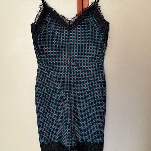 Zara mini dress with lace like new, slim fit, size S