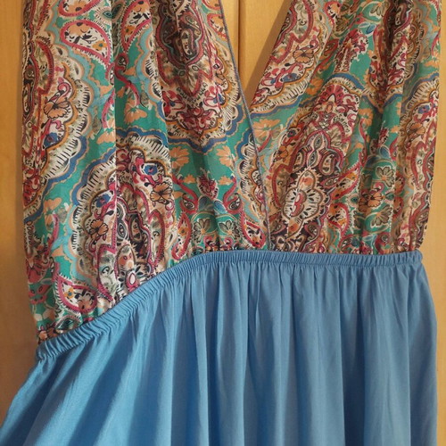 ZIC ZAC Long Maxi Multifunctional Dress like new, multicolor and turquoise