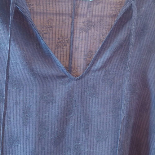 Anna Riska Brown Sheer Sleeveless Blouse Size M Like New