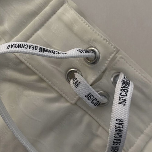 Just Cavalli men's swimwear M new, white, elastic fabric with logo