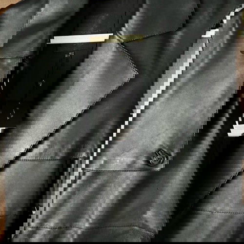 Дълго кожено жилетка Massimo Dutti