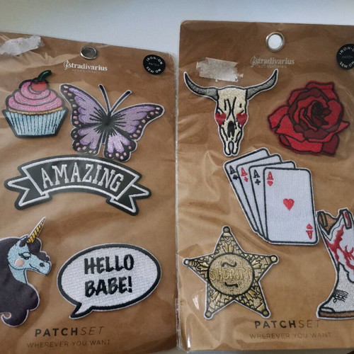 Patch set iron-on patches for clothes new
