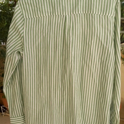 H&M shirt xs/34 used, white and green