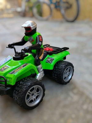 Remote control quad bike used without remote control