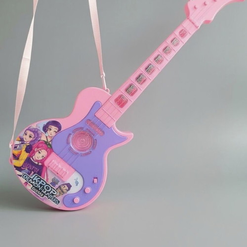 K-Pop Demon Hunters Kids Electric Guitar Toy new with light and sound
