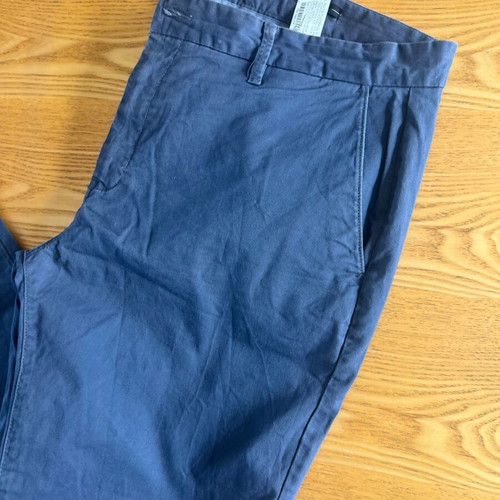 Pull&Bear men's blue chino smart skinny pants, size EUR 50
