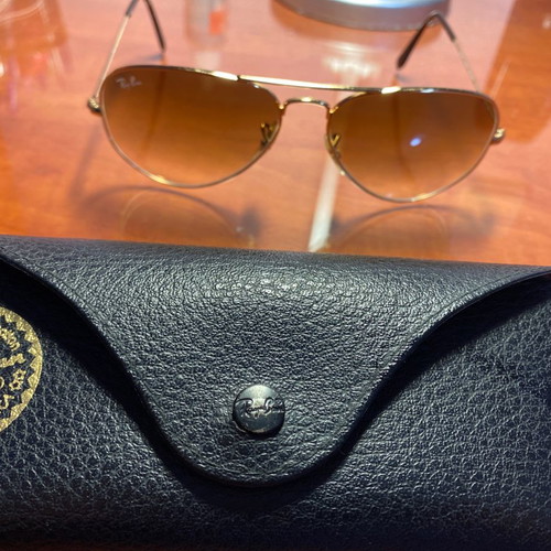 Ray Ban sunglasses used with gradient lens