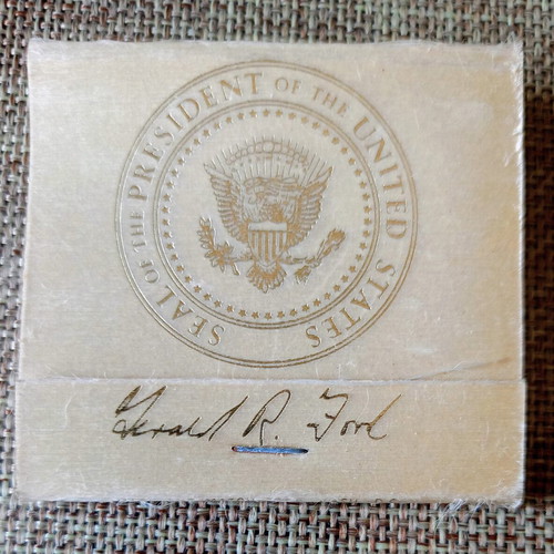 White House Collectible Matchbooks Set of 3 with President Gerald Ford Signature