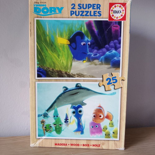 Σετ ξύλινα παζλ Disney Pixar Dory 2x25 κομμάτια σαν καινούργιο